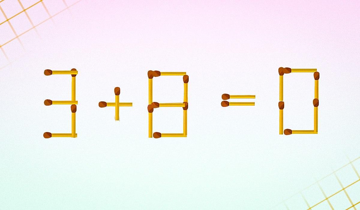 Sie müssen 2 Übereinstimmungen entfernen, damit die Gleichheit richtig ist: ein IQ-Test