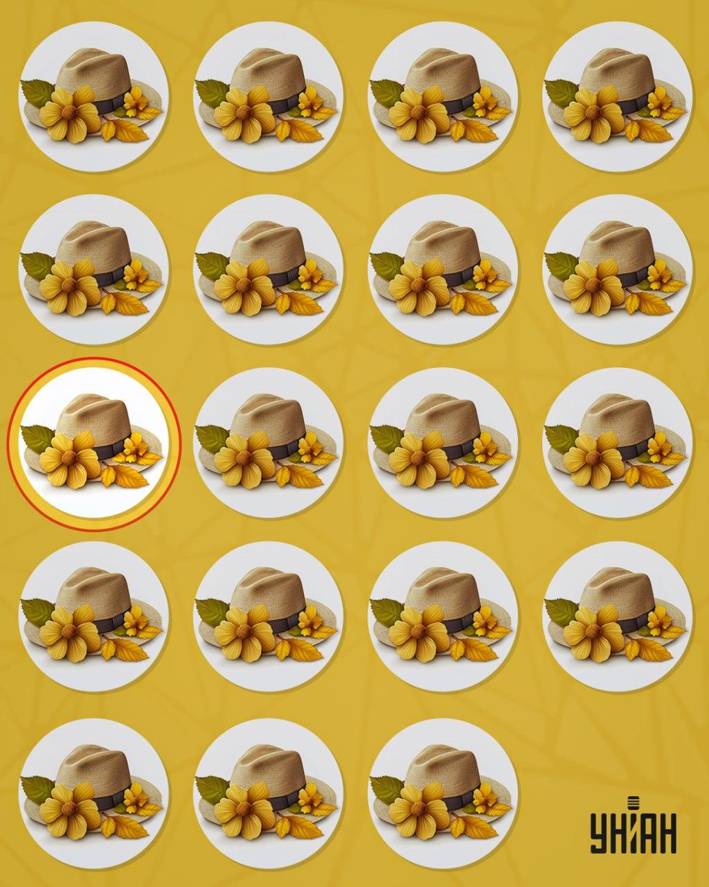 Der seltsame Hut unterschied sich von den anderen durch ein kleines Detail / Moje collage