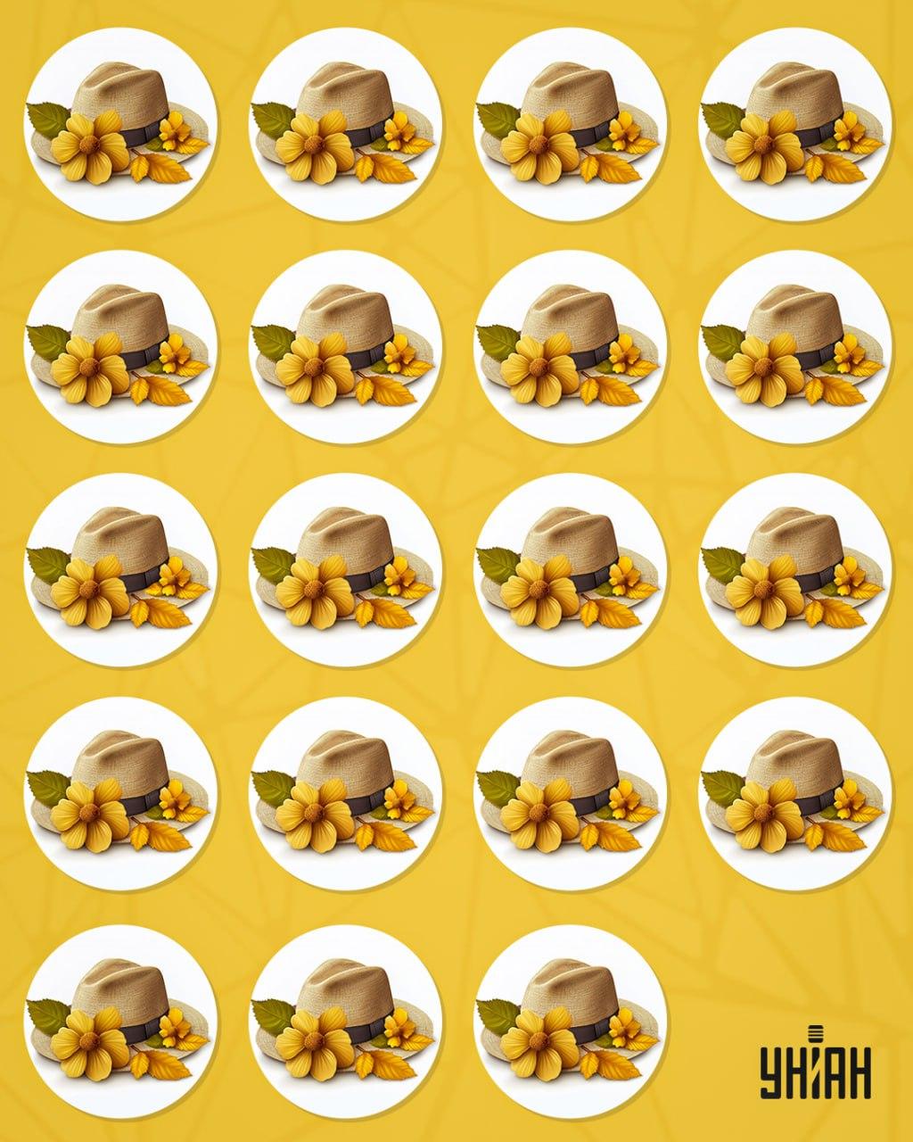 Wir müssen einen fremden Hut unter einem Haufen anderer finden / Collage Moje