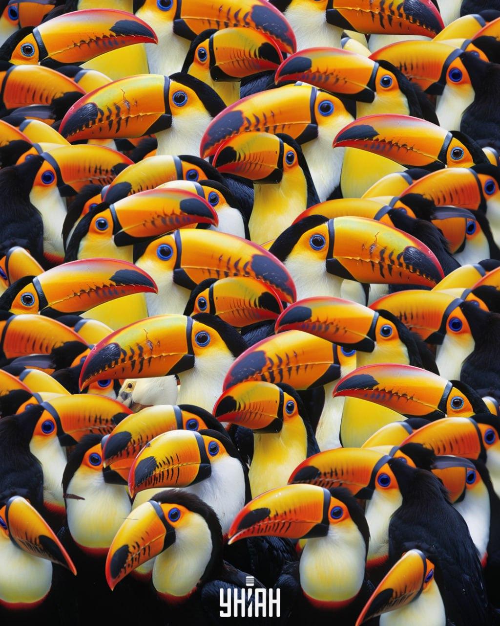 Finde einen Pelikan unter Tukanen in 7 Sekunden / Moje collage