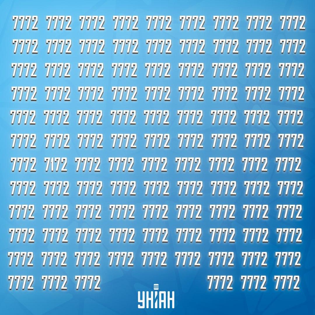 Finde eine seltsame Zahl im Bild / Moje-Collage