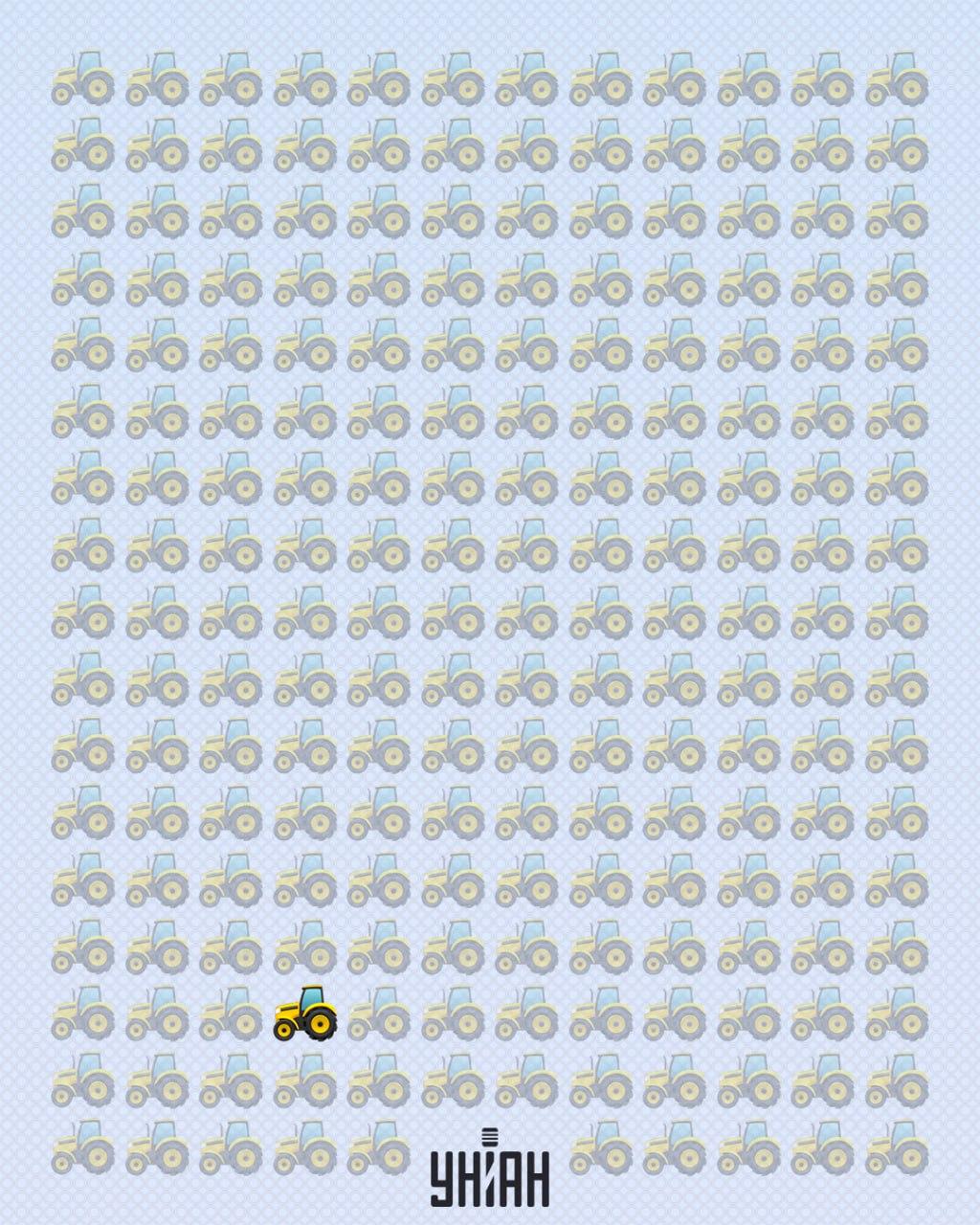 Der seltsame Traktor war am unteren Rand des Bildes / Moje collage