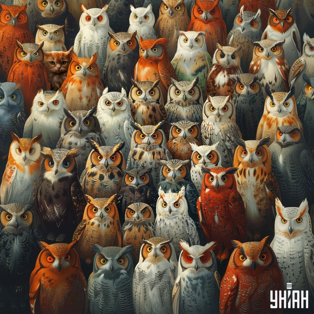 Es dauert weniger als 10 Sekunden, eine Katze zu finden / Moje collage