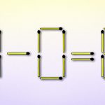 Du musst 2 Streichhölzer verschieben, um die Gleichheit zu erreichen: