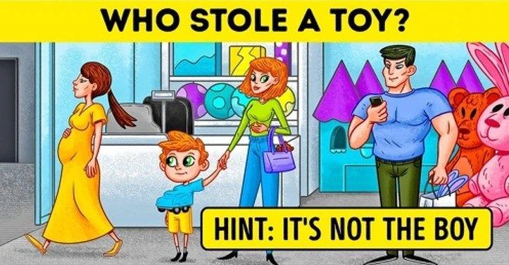 Nenne in 15 Sekunden, wer von den dreien das Spielzeug gestohlen hat / photo by Bright Side