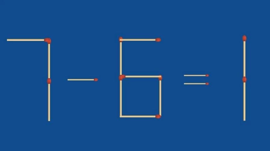 Wenn man zwei Streichhölzer entfernt - wird die Gleichung richtig / photo by fresherslive