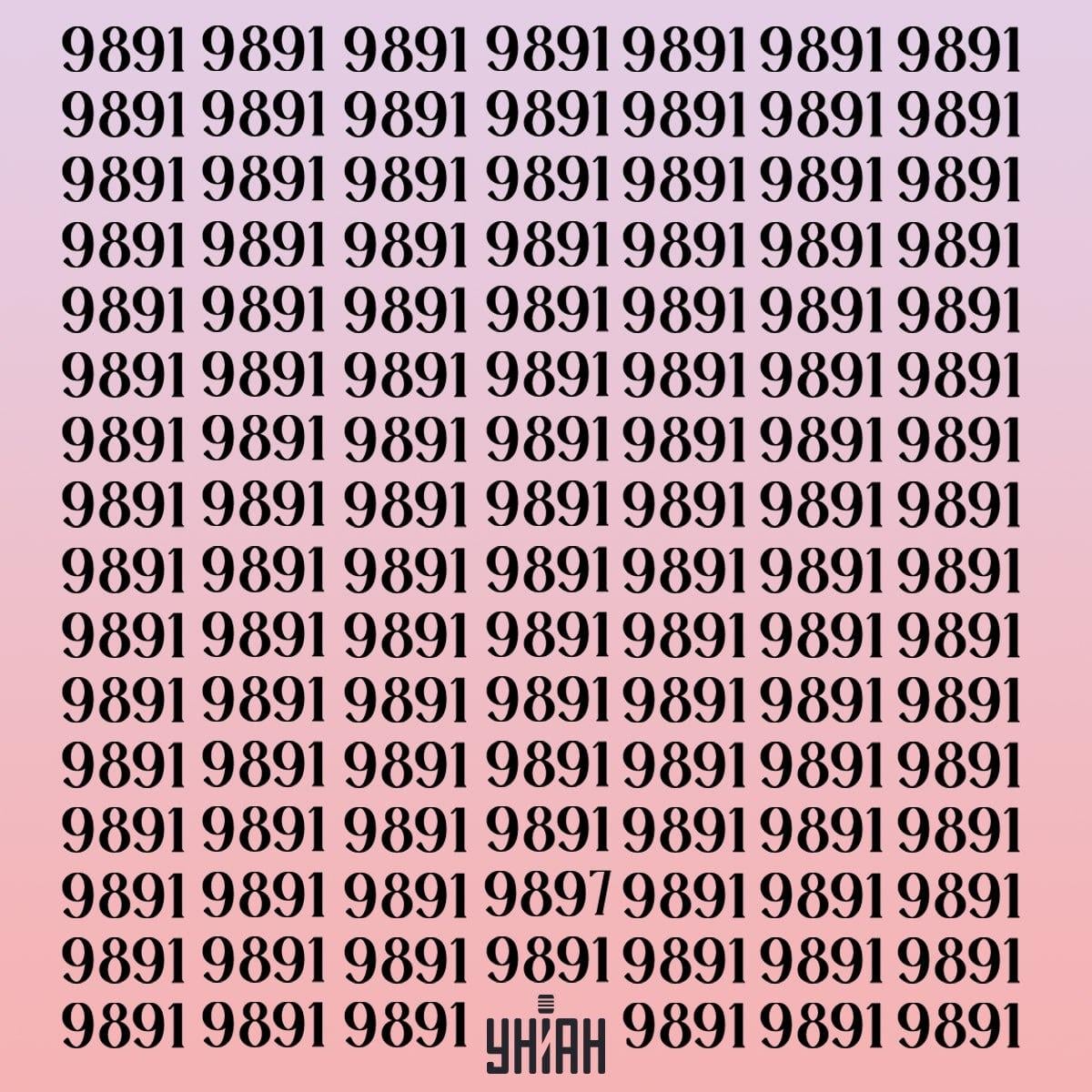 Finde eine seltsame Zahl in 11 Sekunden / Moje collage